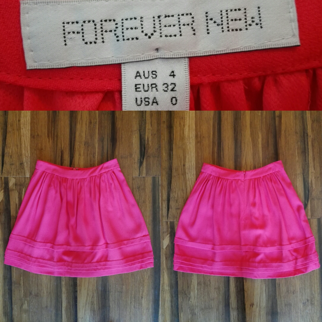 FOREVER NEW Coral-Pink Skirt - SIZE 4 