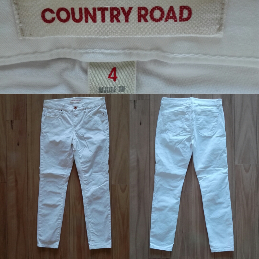 white jeans size 4
